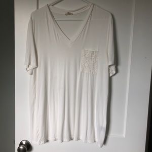 Plain white t-shirt